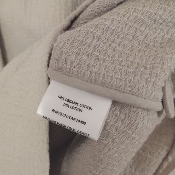 NWT Eileen Fisher Women's Size Large Eco Cotton Blend Jacquard Button Up Jacket - Picture 10 of 12